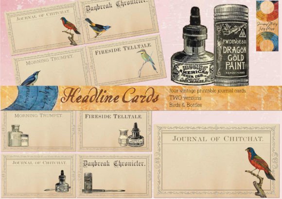 Download Quirky Headlines Journal Cards (2 Ways) - Quirky Collection