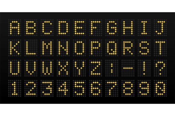 Download Dot Matrix Display Alphabet Letters and - Display alphabet Collection