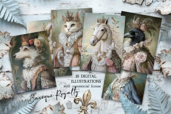 Download Baroque Royalty Animal Portrait Images - Premium Resources