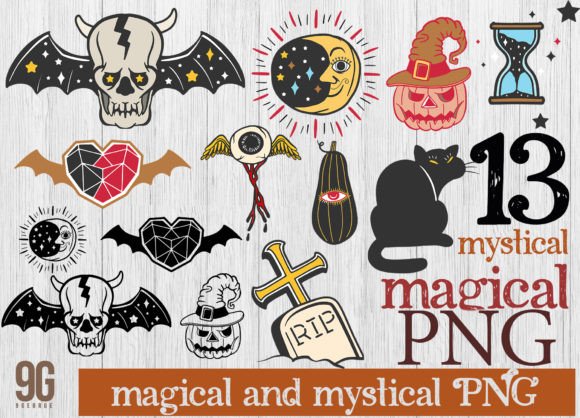 Download 13 Mystic Magic Clipart Pieces Total - Art pieces Collection